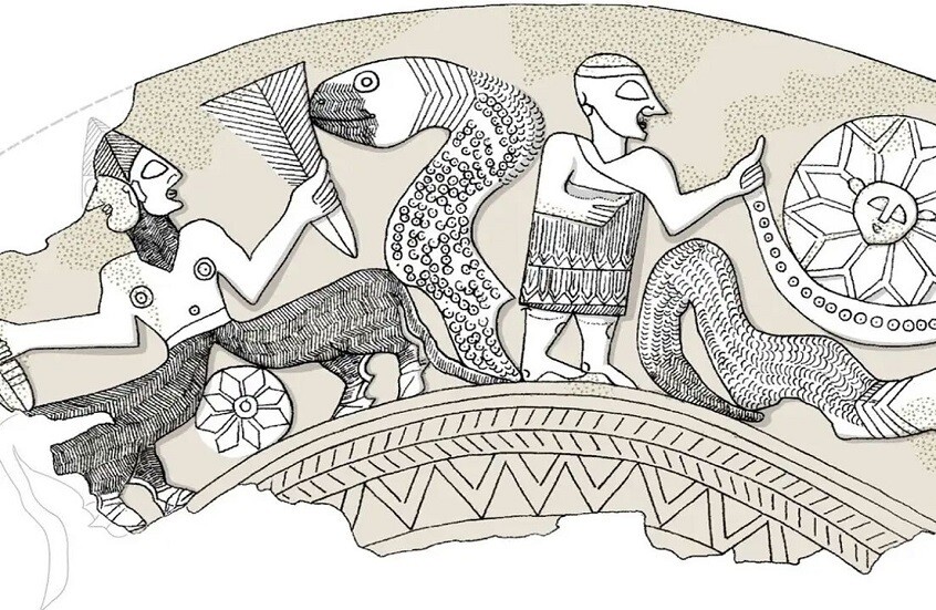 كأس فضي عمره 4300 عام يكشف أقدم تصور بصري لأسطورة خلق الكون