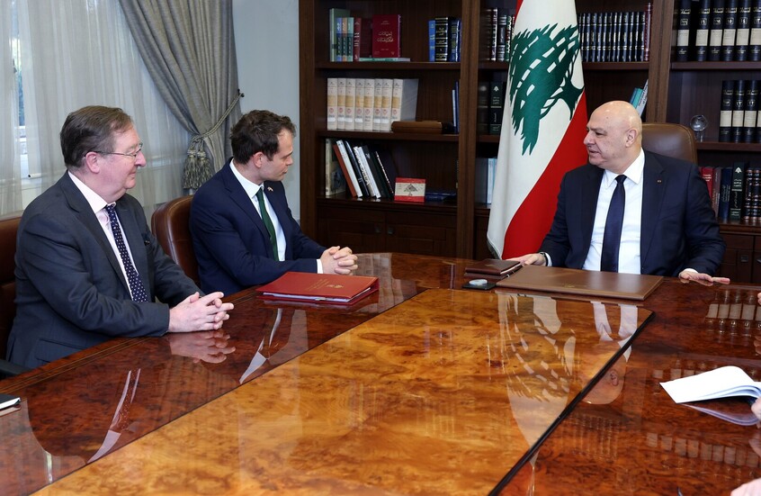 عون: انسحاب القوات الإسرائيلية من الأراضي اللبنانية خطوة أساسية لتثبيت وقف إطلاق النار