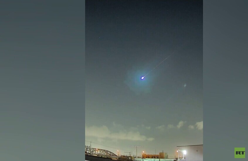 اليابان..  لقطات مميزة لسقوط نيزك بالقرب من مدينة كاواساكي