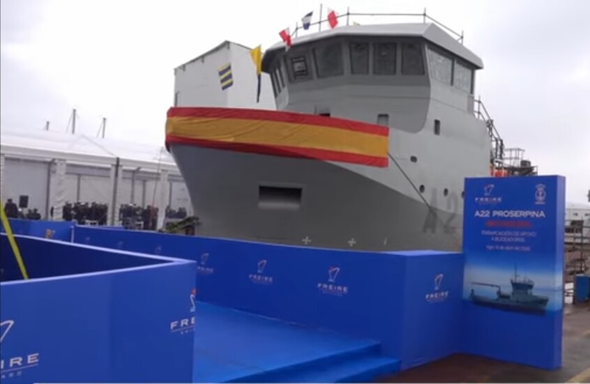 إسبانيا تنزل إلى المياه سفينة جديدة لدعم الغواصين