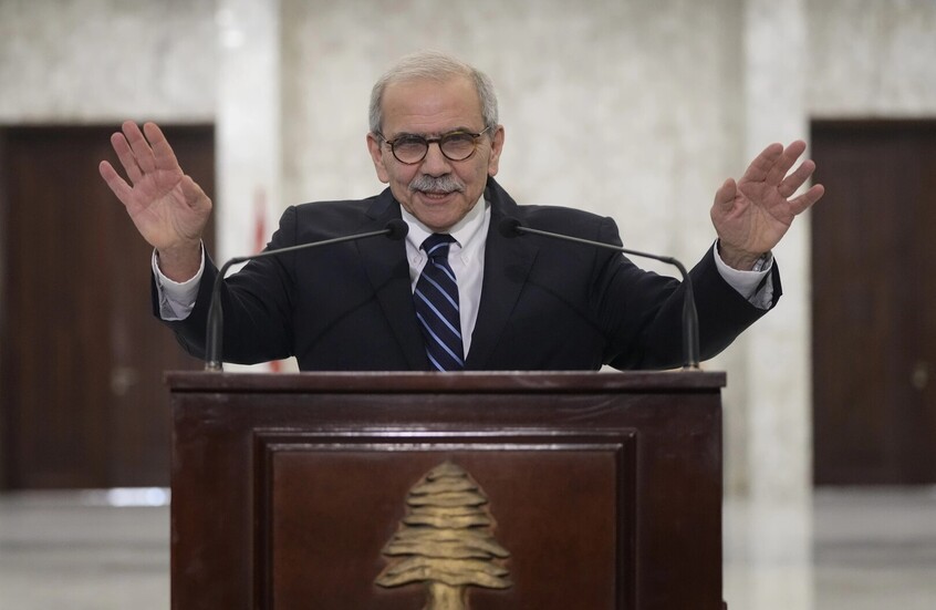 رئيس الحكومة اللبنانية: أرحب بإعلان وقف إطلاق النار الذي أعلنه ترامب