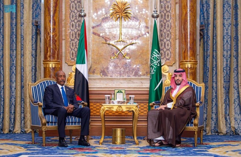 ‏⁧بن سلمان يلتقي البرهان في جدة