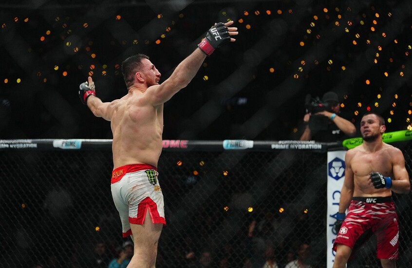 ابن عم حبيب نورمحمدوف يتعرض لأول هزيمة (فيديو)