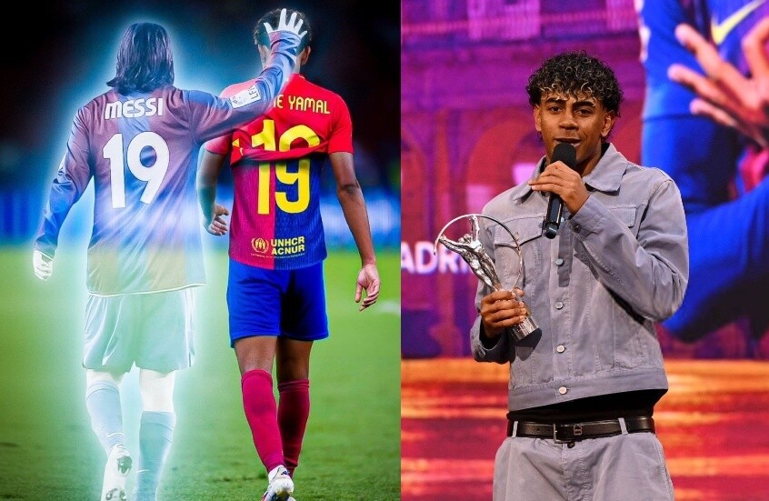 لامين جمال يغازل تاريخ ميسي من قلب مدريد