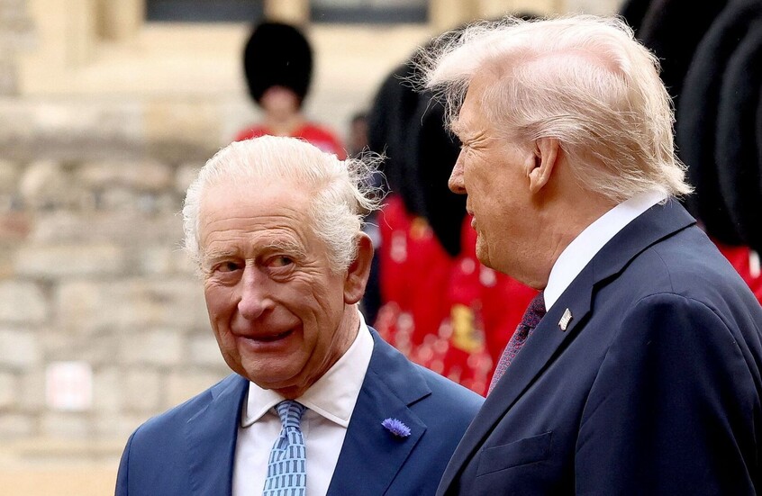 سهو دبلوماسي محرج.. واشنطن تستقبل الملك تشارلز بأعلام أستراليا (صور)