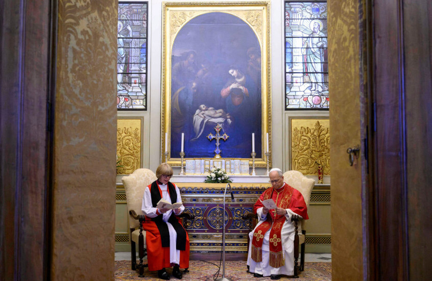 لقاء "كسر المحرمات": البابا ليو الرابع عشر يصلي مع رئيسة أساقفة كانتربري في الفاتيكان