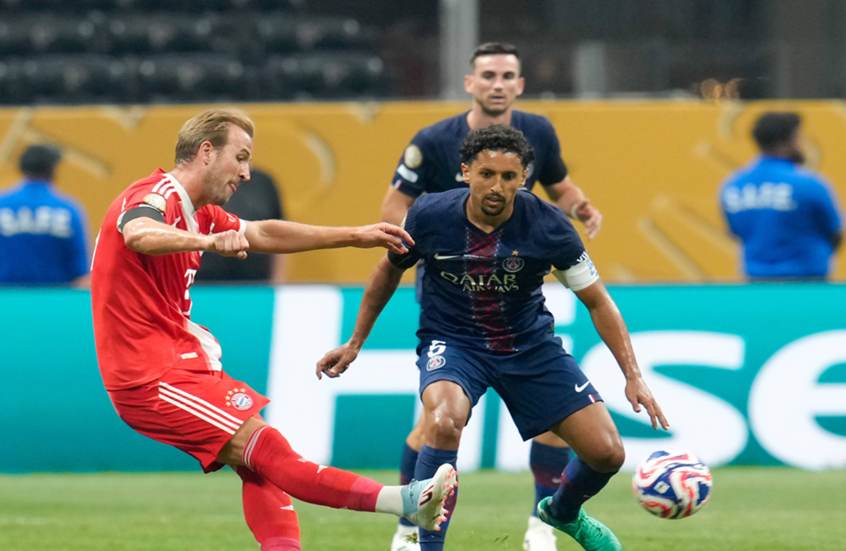 ماكرون يتوقع نتيجة مباراة باريس سان جيرمان وبايرن ميونخ