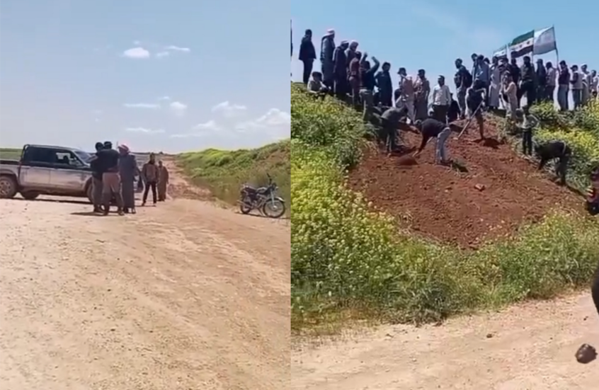 تحرك شعبي لأبناء العشائر العربية في قرى تل أبيض للمطالبة بالعودة وخروج " قسد"  (فيديو)