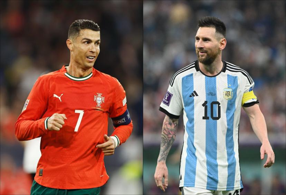 ميسي ورونالدو يظهران معا في فيديو مثير