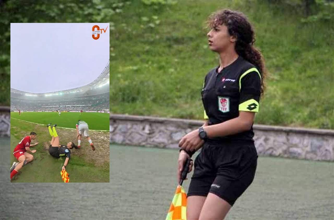 تدخل عنيف على حكمة في الدوري التركي يثير الجدل ( فيديو)