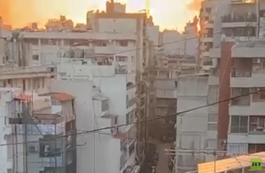 مراسلة RT: غارات إسرائيلية جديدة على العاصمة اللبنانية بيروت (صور + فيديو)
