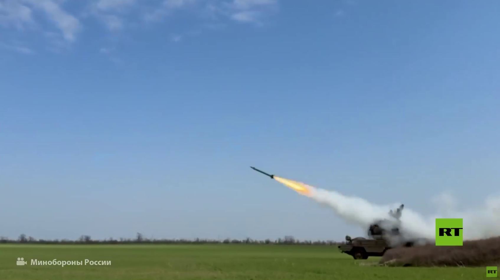 الدفاع الروسية تنشر لقطات حية لعمل "Osa-AKM" واصطياد الأهداف الجوية بمحور خيرسون