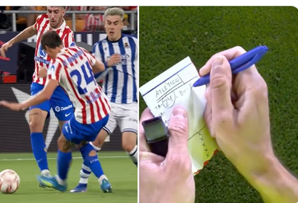 كاميرا الحكم في نهائي كأس ملك إسبانيا توثق مشهدا نادرا