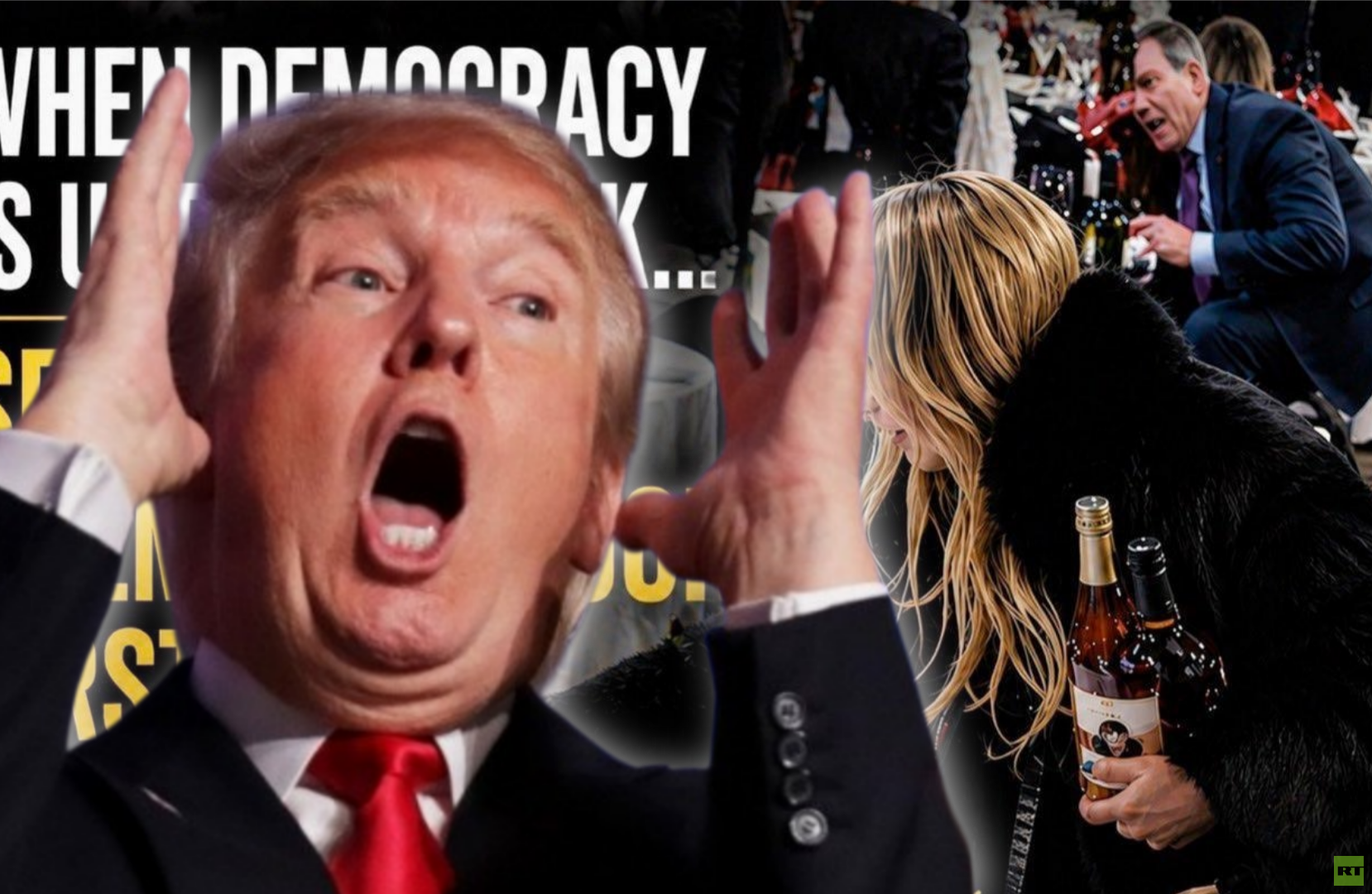 مشاهد غريبة لصحفيين وسط فوضى هجوم واشنطن