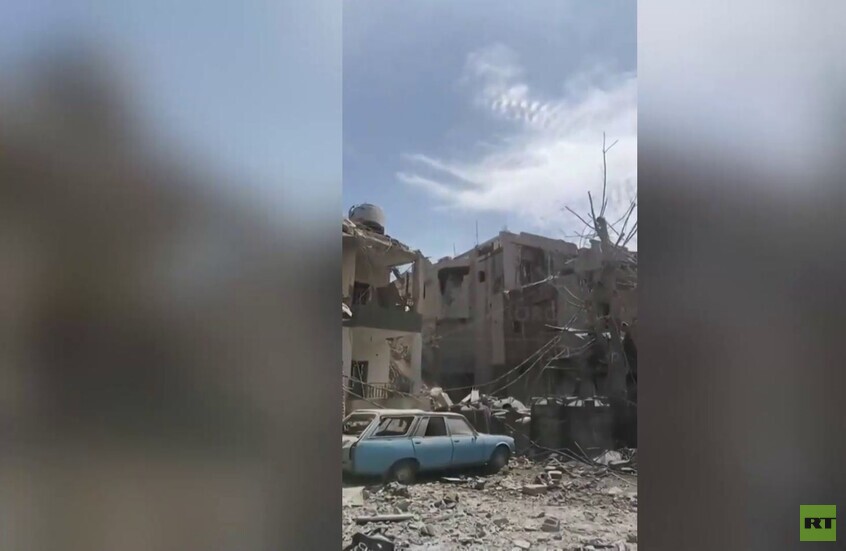 جنوب لبنان.. آثار الغارة الإسرائيلية على بلدة كفرجوز