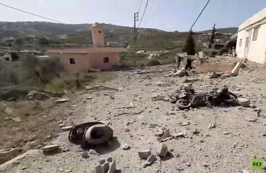 فيديو يوثق حجم الدمار جراء غارة إسرائيلية في بلدة تفاحتا