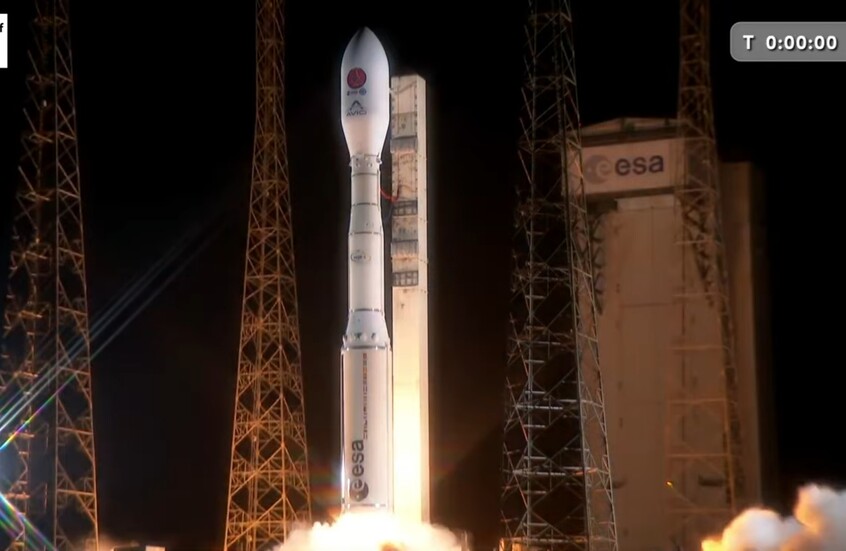 إطلاق صاروخ Vega-C مع قمر صيني أوروبي إلى الفضاء