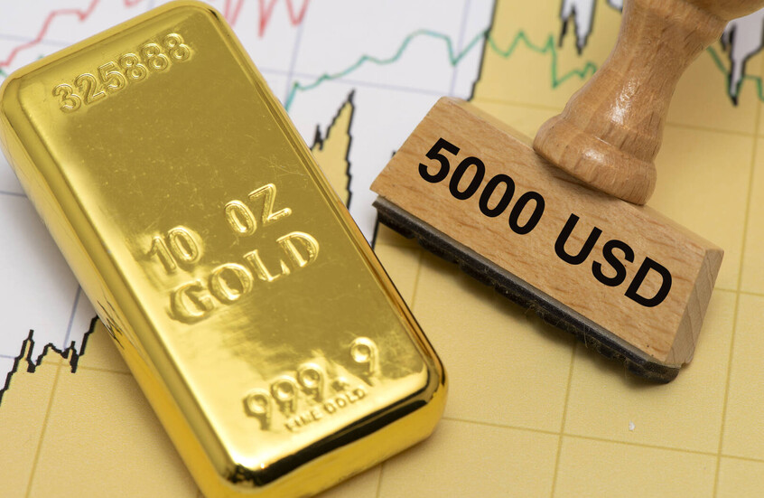 ارتفاع أسعار الذهب خلافا للدولار
