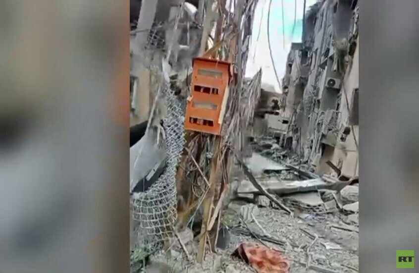 جنوب لبنان.. أضرار جسيمة ناتجة عن الغارة الإسرائيلية  في مدينة النبطية