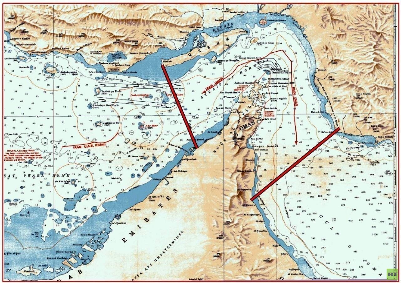 الحرس الثوري الإيراني ينشر خريطة جديدة لمضيق هرمز تحت سيطرة قواته