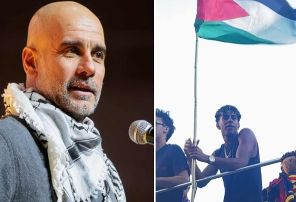 غوارديولا يعلق على رفع لامين جمال لعلم فلسطين في احتفالات برشلونة