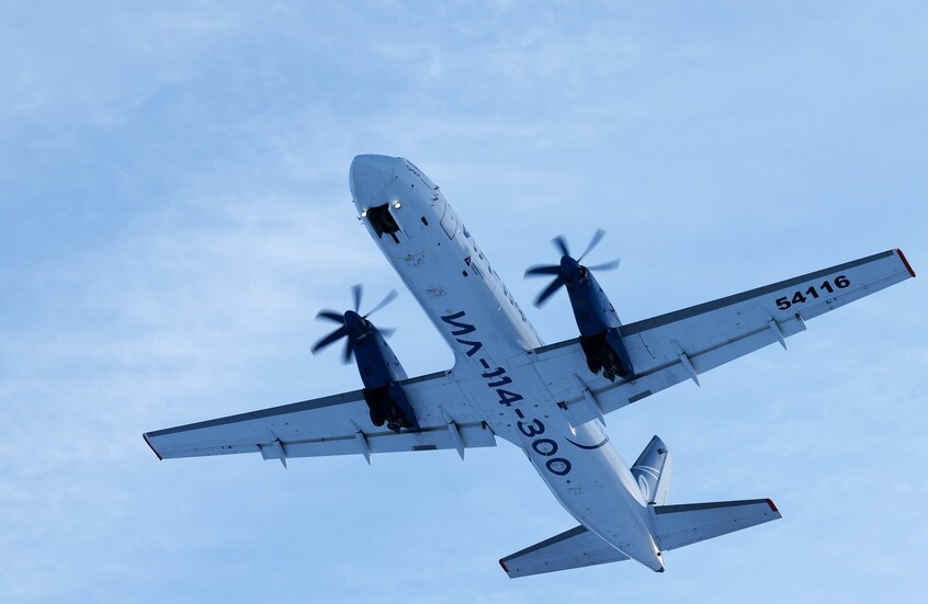 طائرة "IL-114-300" المدنية الروسية تحصل على شهادة الاعتماد