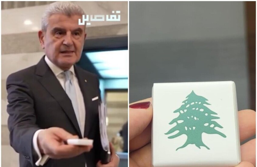 وزير الصناعة اللبناني يوزع الحلويات احتفالا بوقف إطلاق النار ويجيب عن الخطوات التالية