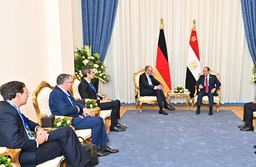 السيسي يطلب دعما ألمانيا لخطة إنهاء الحرب في غزة وإقامة الدولة الفلسطينية