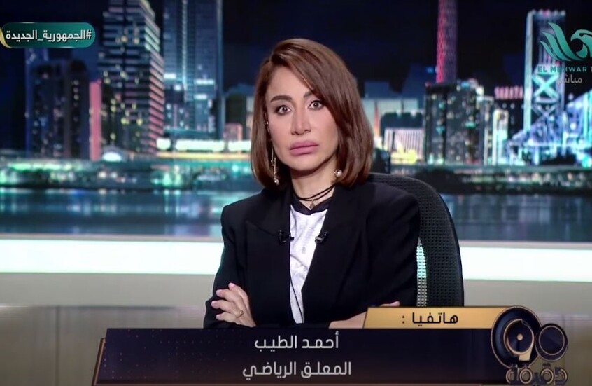مشادة على الهواء بين أحمد الطيب وبسمة وهبة تنتهي بإنهاء المداخلة حول منتخب مصر