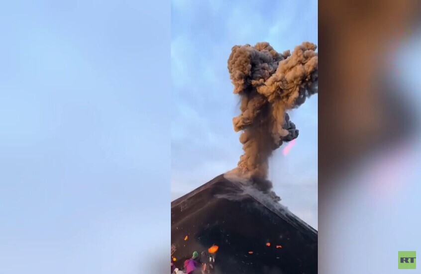 غواتيمالا.. قصف بركاني تجاه سياح على سفح جبل فويغو