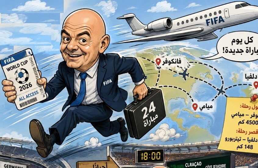 أرقام مذهلة لتحركات رئيس فيفا خلال مونديال 2026