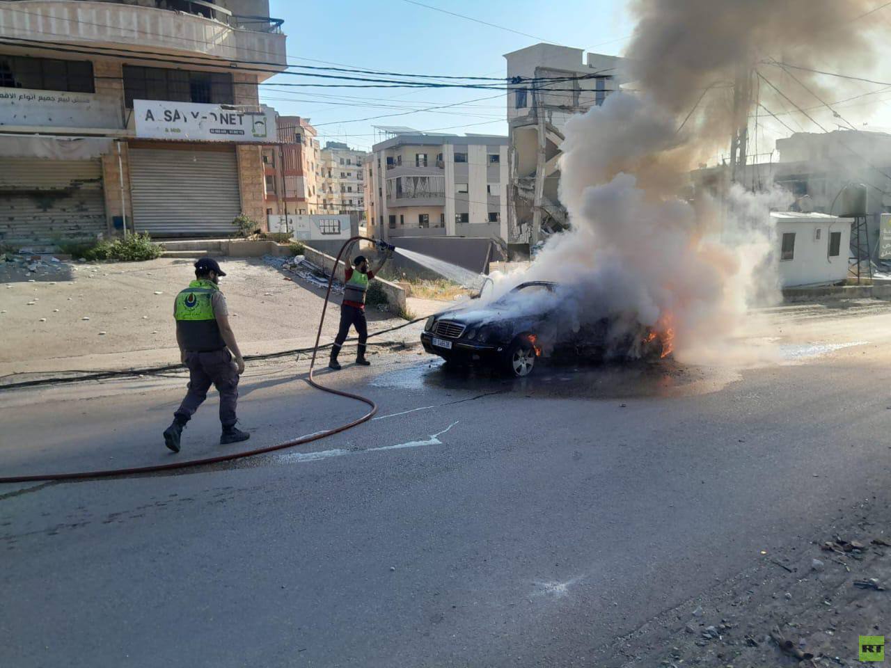 مراسلتنا: مقتل 3 أشخاص بغارة إسرائيلية استهدفت سيارة على طريق النبطية - الخردلي جنوب لبنان