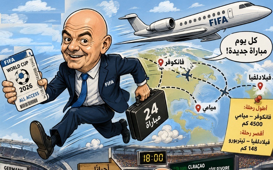 أرقام مذهلة لتحركات رئيس فيفا خلال مونديال 2026