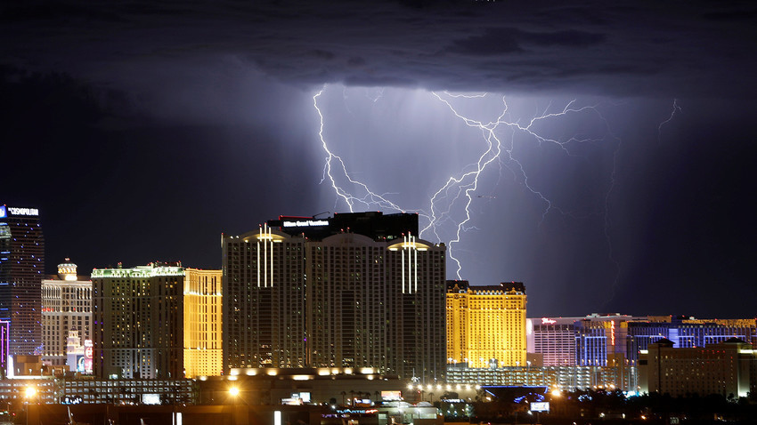 Grmljavina iznad Las Vegasa, Nevada. 13 rujna 2017. / Reuters / Steve Markus