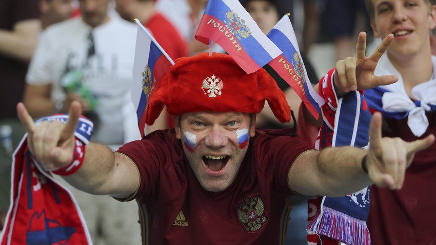 Penggemar sepak bola Rusia