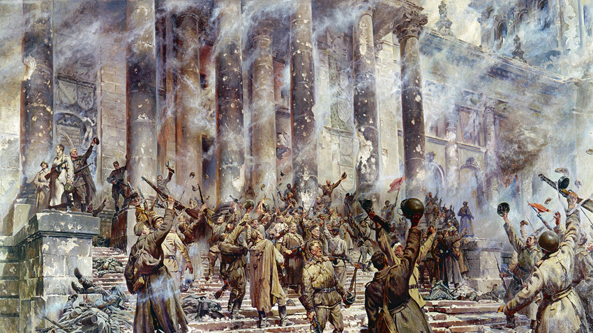 「勝利の日」、P.クリヴォノーソフ画（1913年〜1967年）