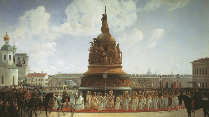 Die Festlichkeiten 1862, ein Gemälde von Bogdan Willewalde
