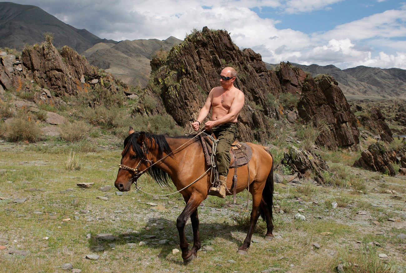 Владимир Путин на почивка.