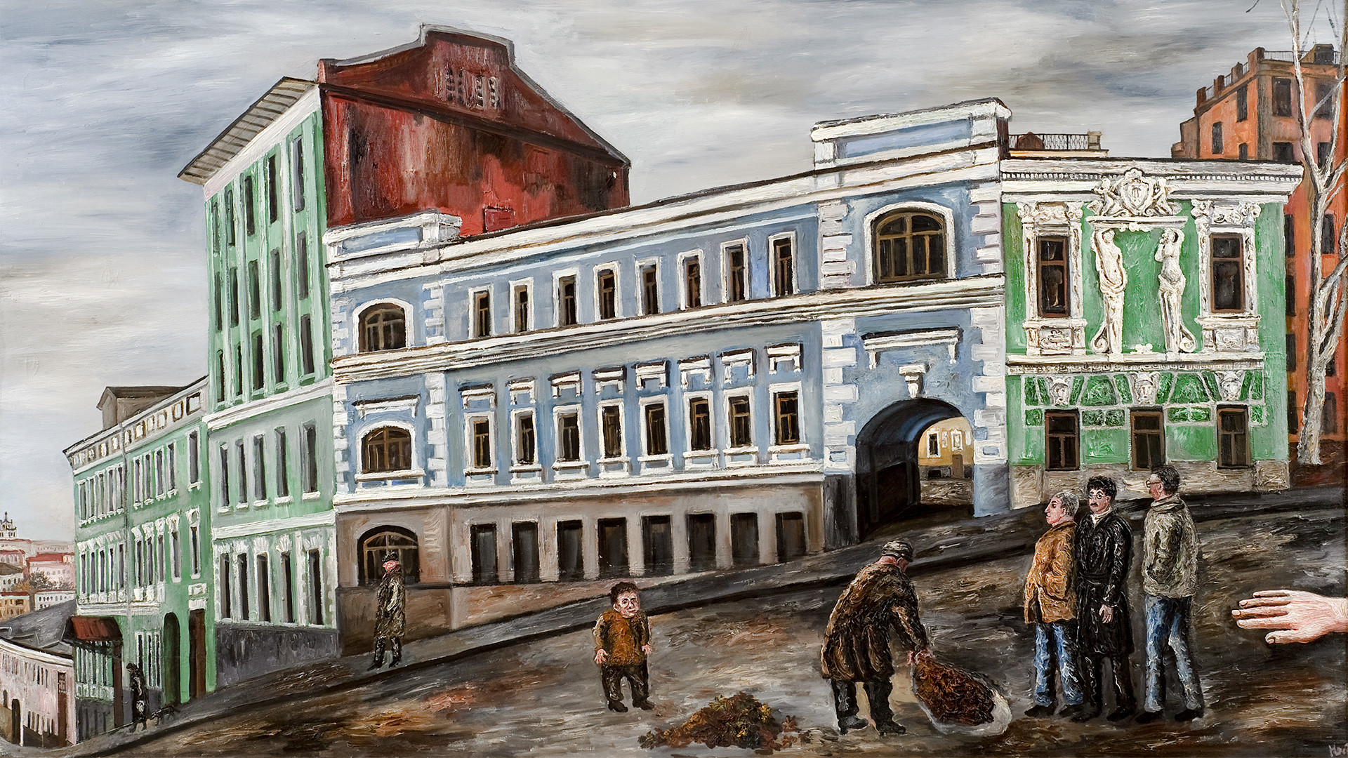 Evgueni Oks. Les rues du vieux Moscou. 1960. 