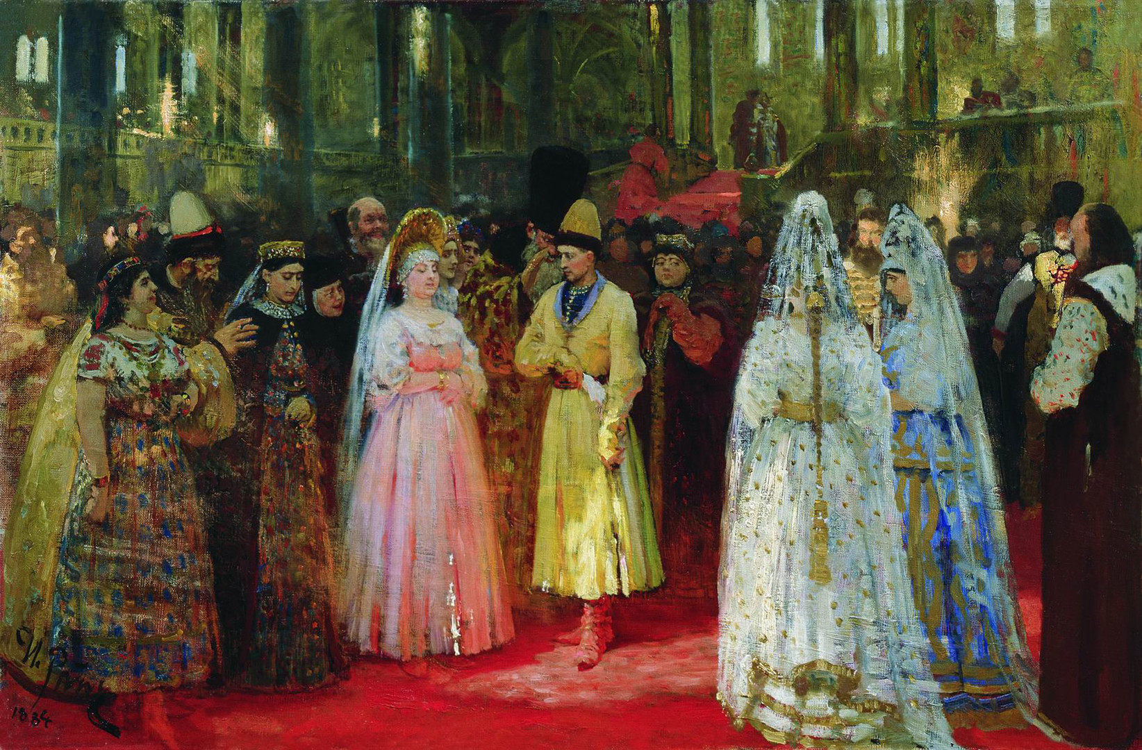 「大公の花嫁の選択」、イリヤ・レーピン画