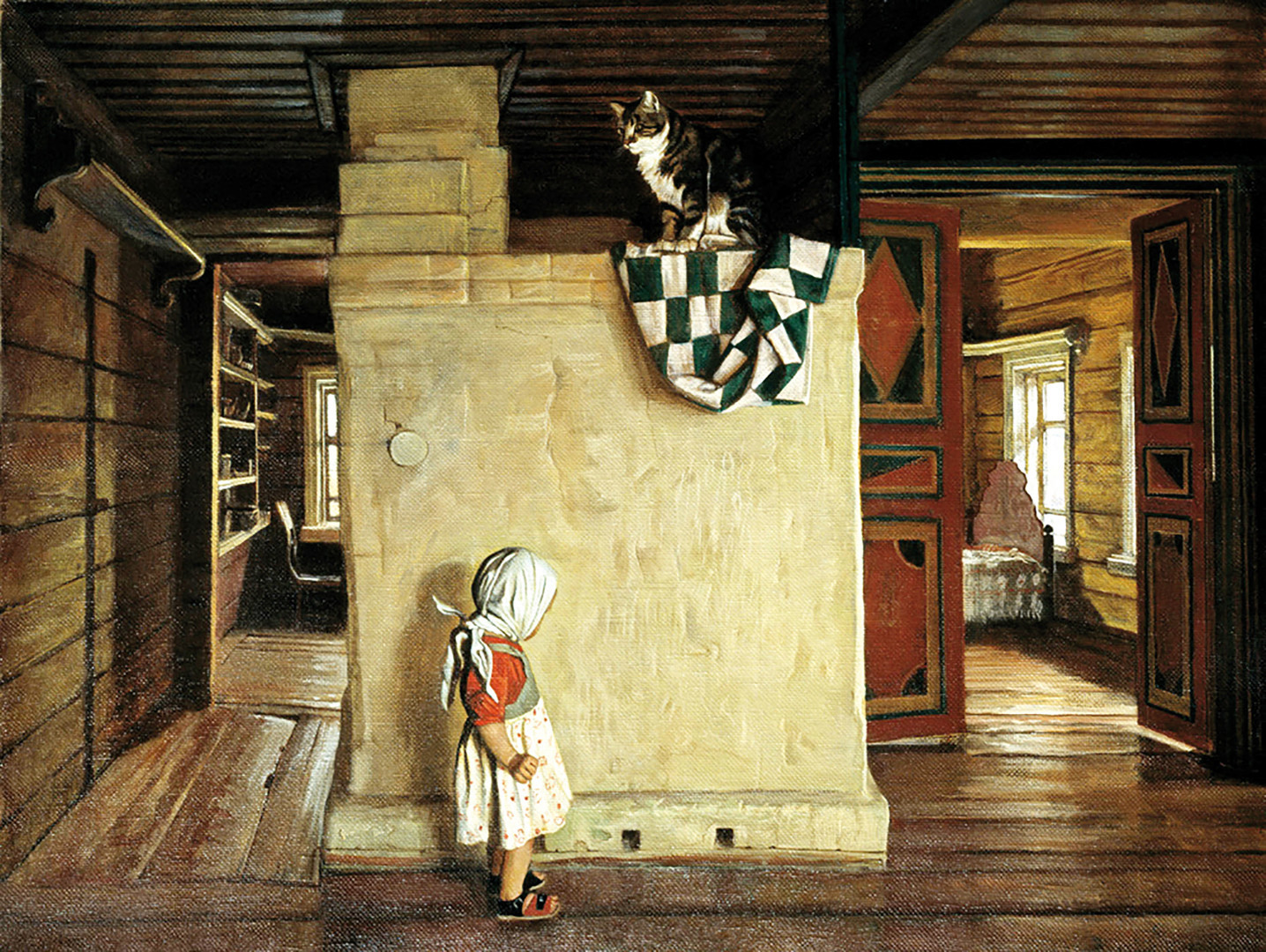 Nikolai Anokhin. “Na antiga casa dos Rakitins”, 1998