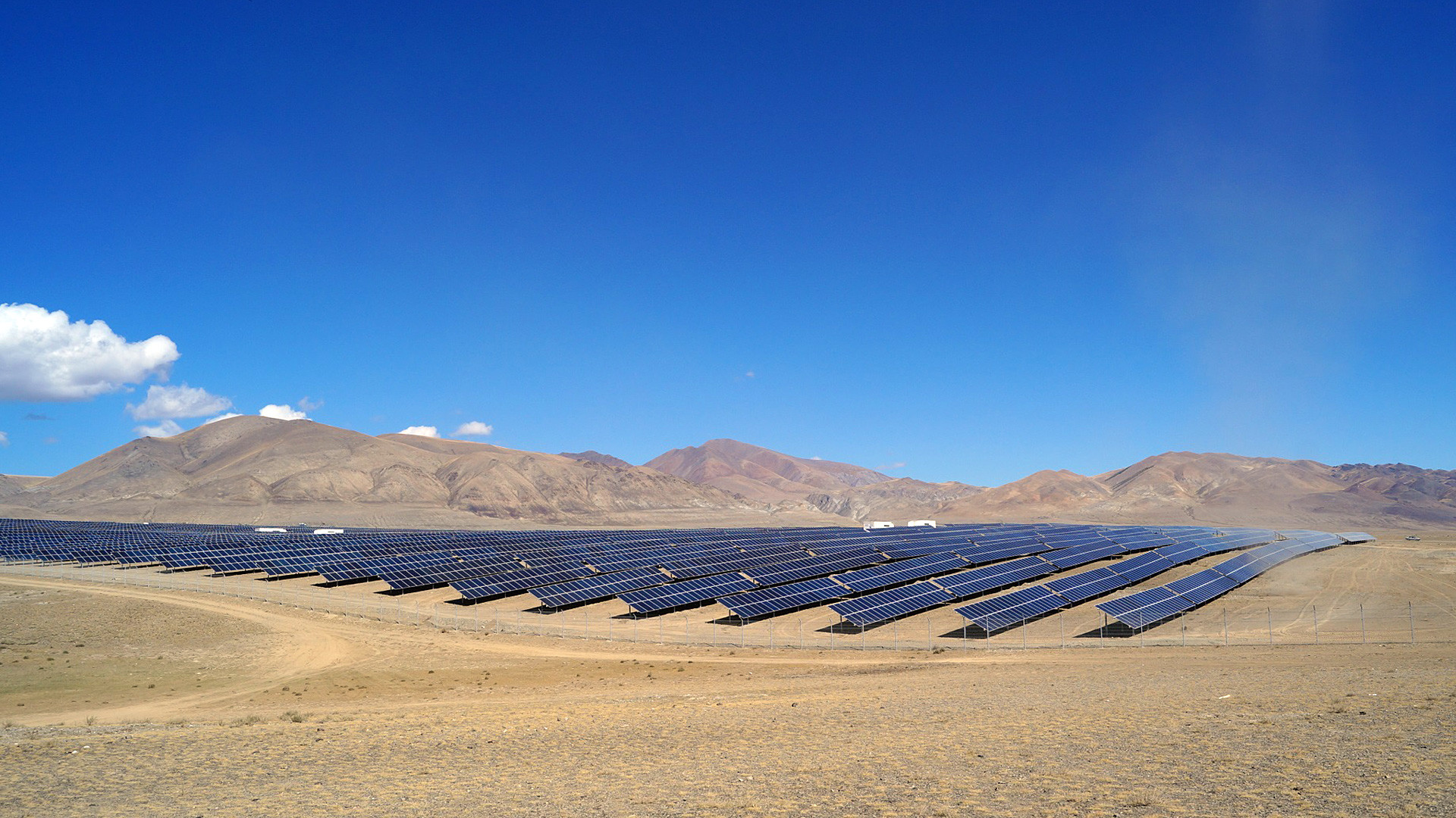 Impianto fotovoltaico nella regione dell'Altaj
