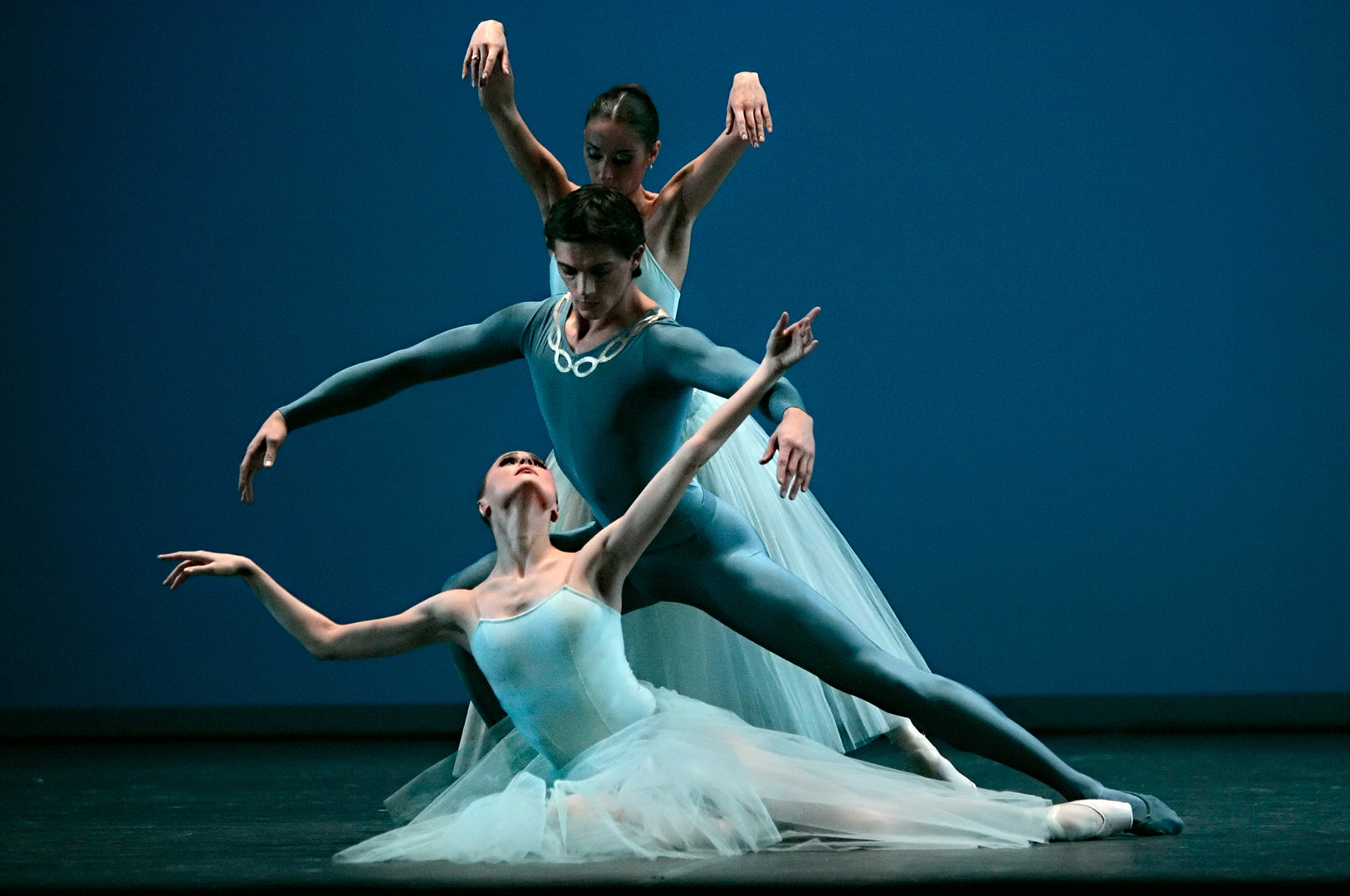 Pyotr Tchaikovsky's one act ballet Serenade with choreography by George Balanchine in the Bolshoi Theater.