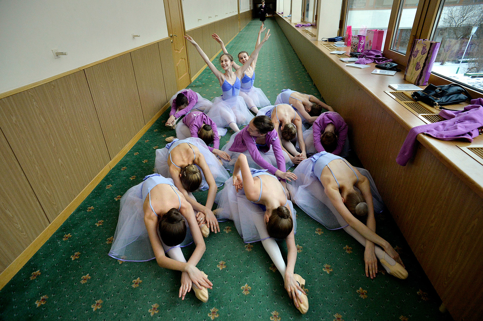 Las estudiantes de la Academia de Ballet del Bolshói, Moscú