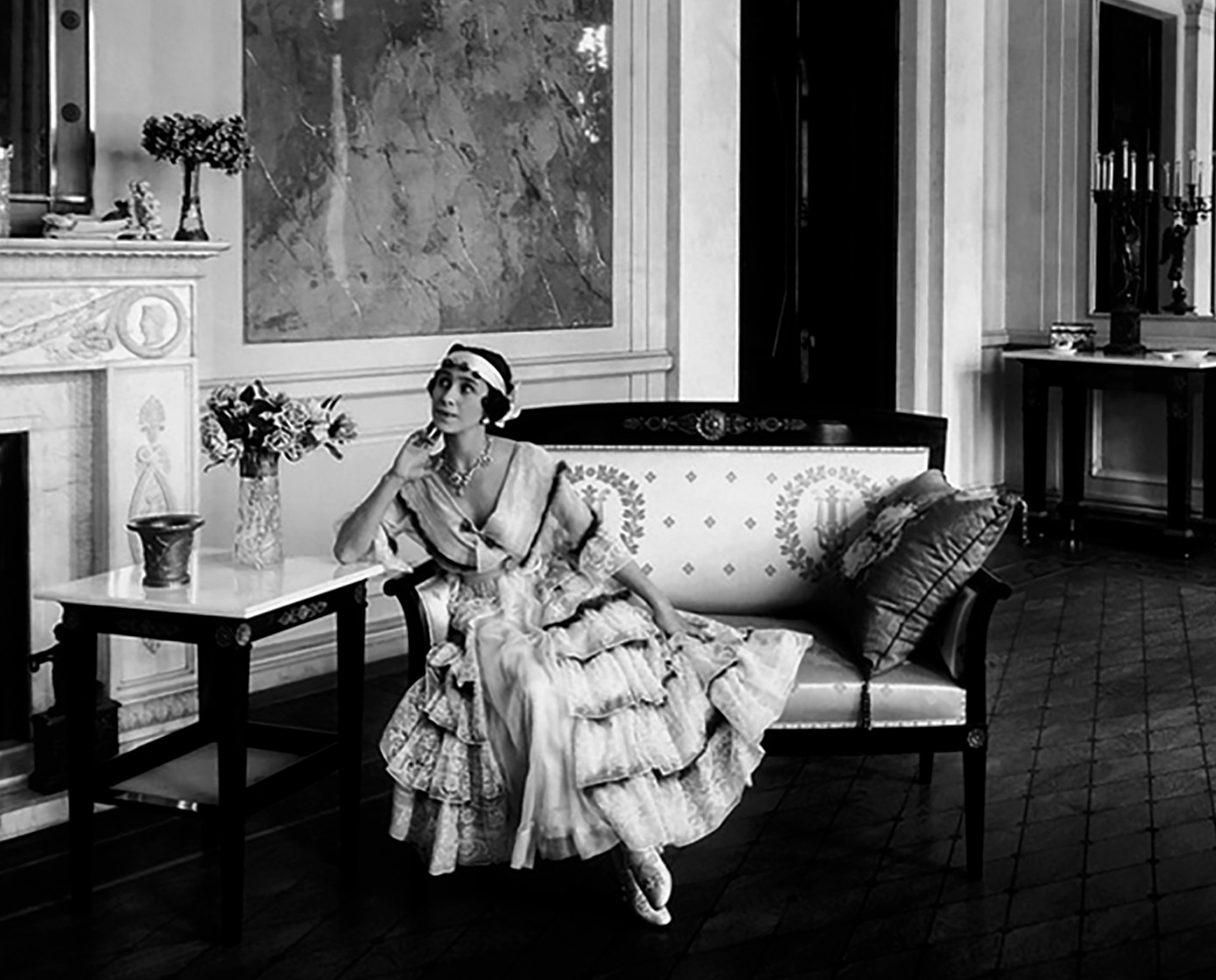 Mathilde Kschessinska in the drawing-room of her mansion Yakov Vladimirovich Steinberg