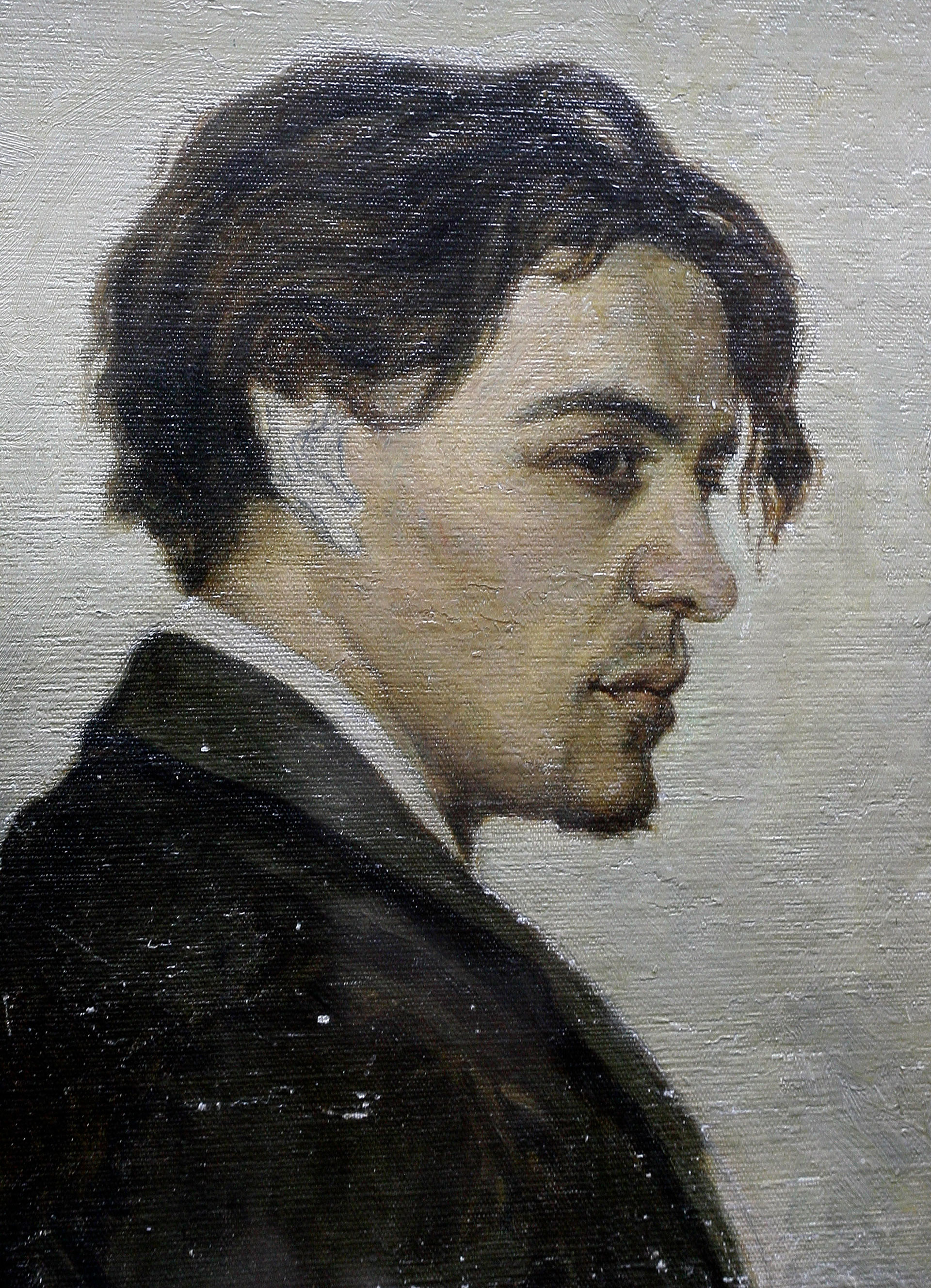 Diese Porträt von Tschechows Künstlerbruder Nikolaj hängt heute im Tschechow-Literatur-Museum in Tschechows altem Gymnasium.