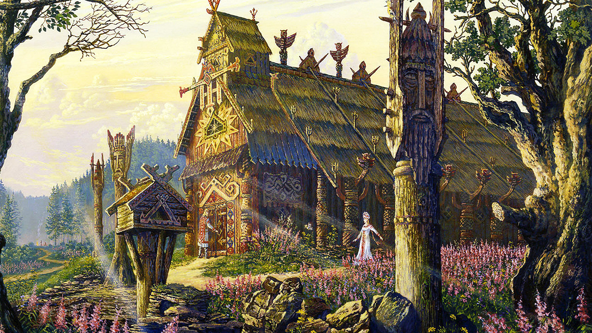 "O templo de um deus eslavo", por V.Ivanov