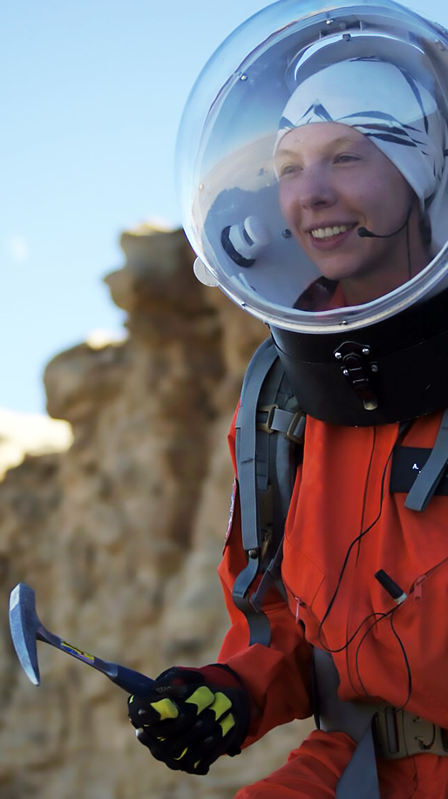 Anastasia at Mars Desert Research Station.