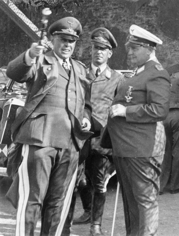 Алберт Кеселринг, Вилхелм Шпайдел, Херман Гьоринг.
