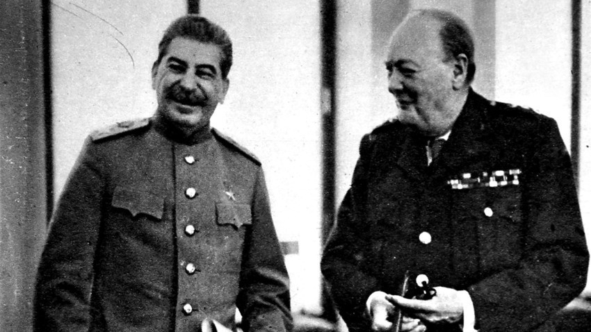 Сталин и Чърчил, 1945 г.